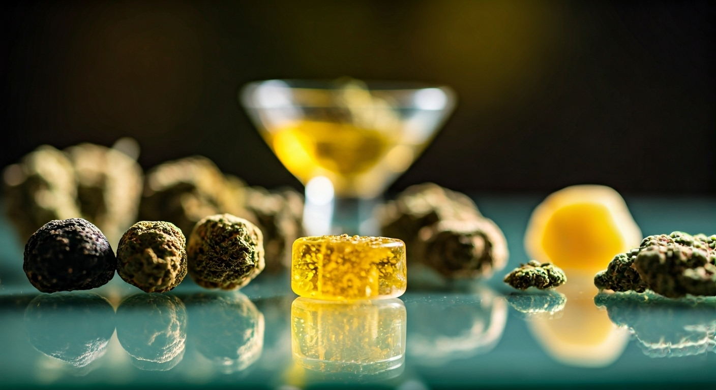 colorful cannabis concentrates display