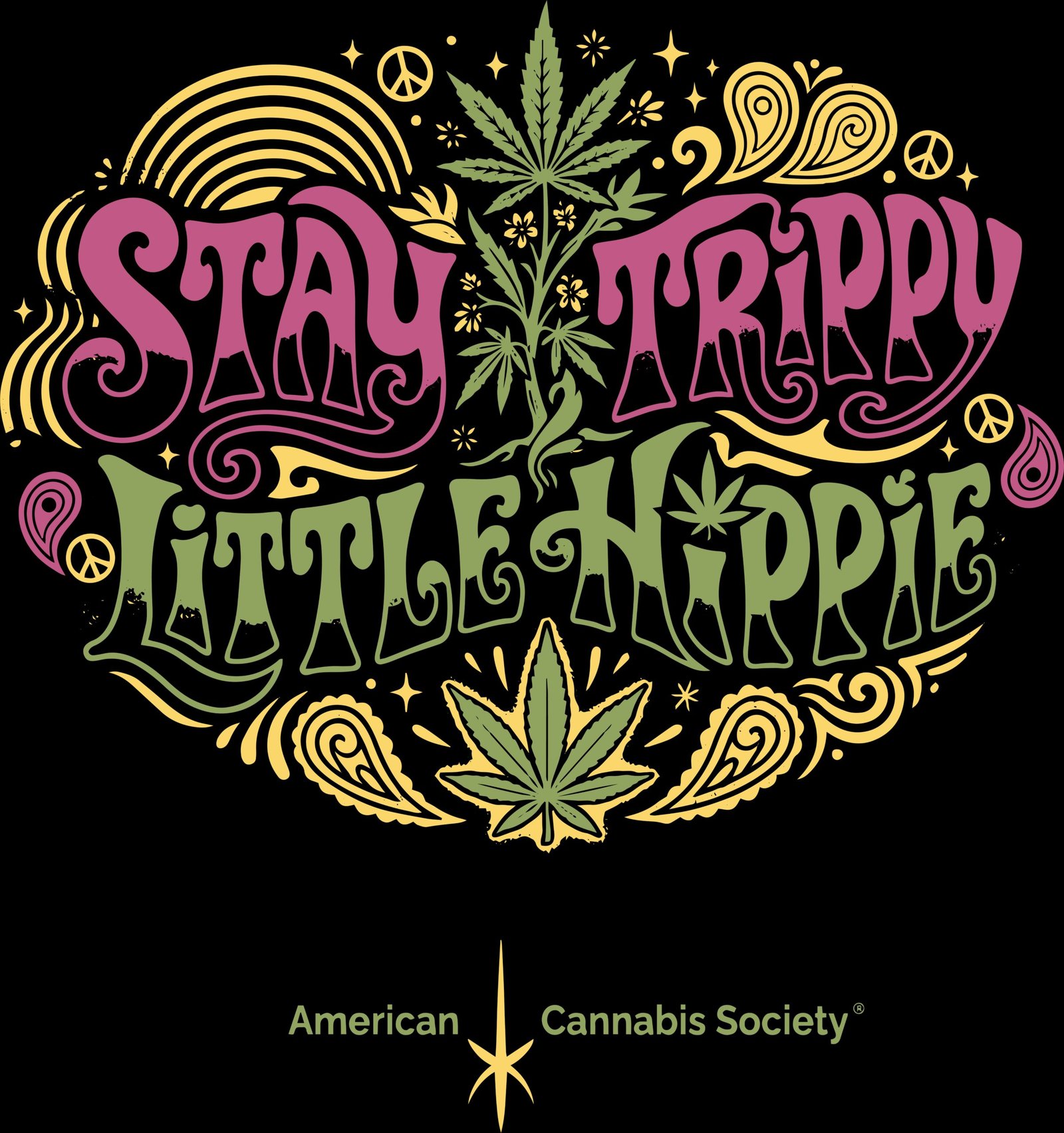 Stay Trippy Little Hippie American Cannabis Society Blazed Frog THCA Dab Madison Wisconsin
